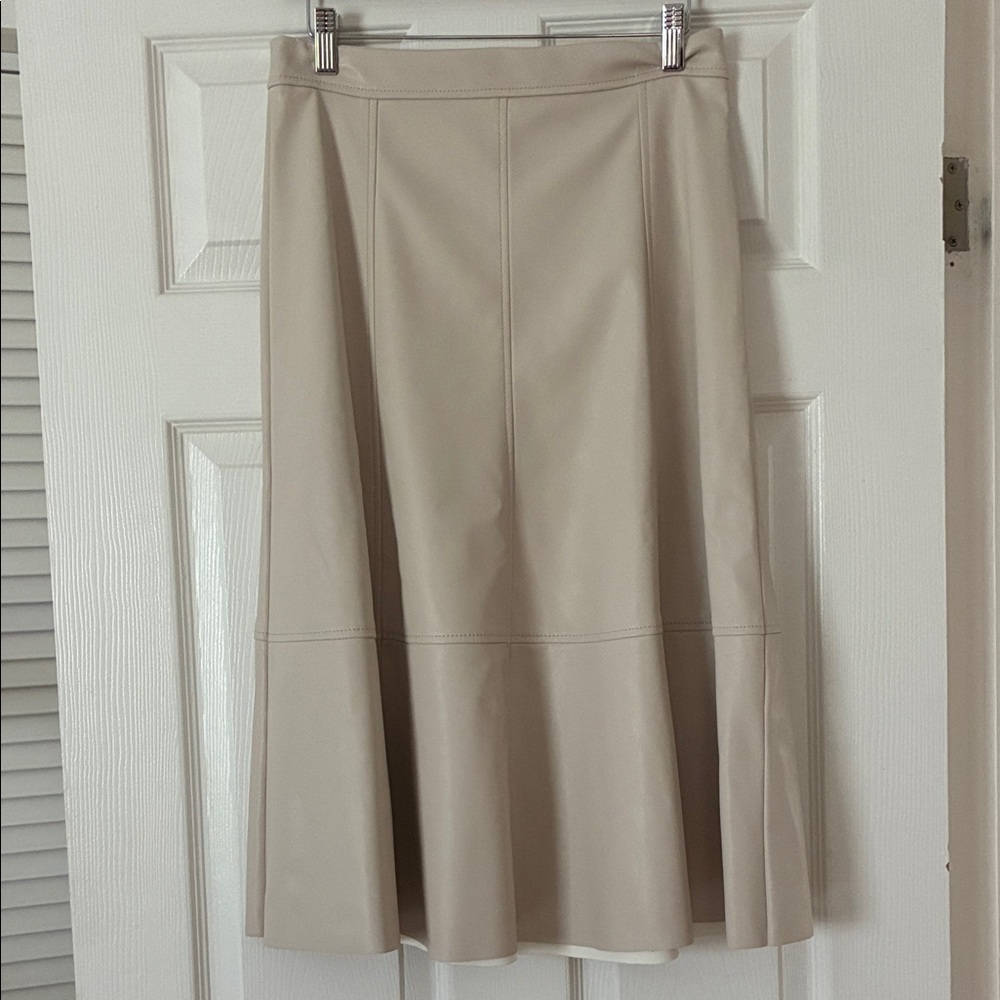 Elegant Cream A-Line Skirt like new!